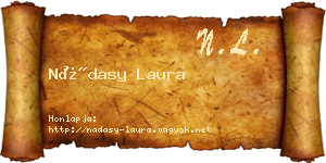 Nádasy Laura névjegykártya